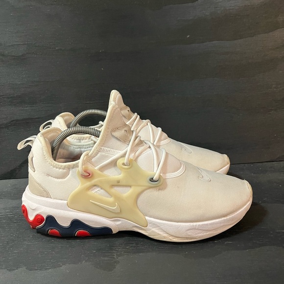 Nike Other - Nike React Presto Mens Size 10 Blue Sneakers Red Grey Shoes